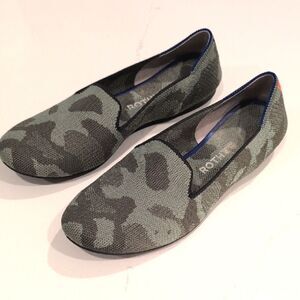 Rothy's The Loafer Olive Camo Slip On Flats Size 7.5